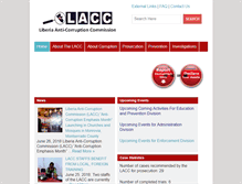 Tablet Screenshot of lacc.gov.lr